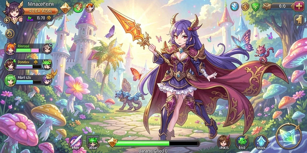 asd123 - Screenshot menampilkan pertempuran epik melawan monster.